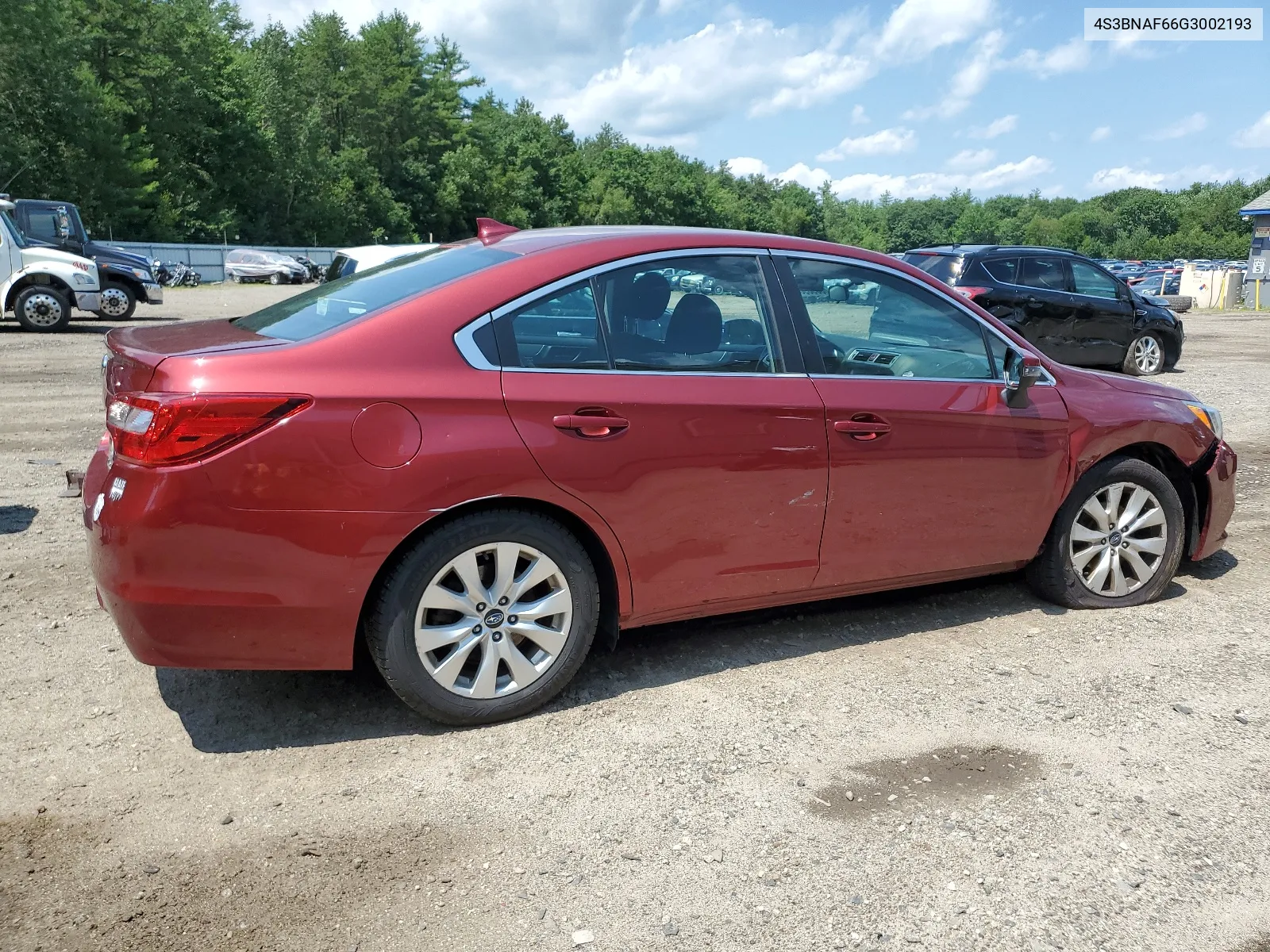 2016 Subaru Legacy 2.5I Premium VIN: 4S3BNAF66G3002193 Lot: 63593984