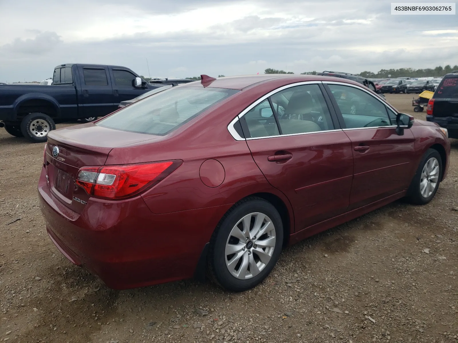 2016 Subaru Legacy 2.5I Premium VIN: 4S3BNBF69G3062765 Lot: 64688144