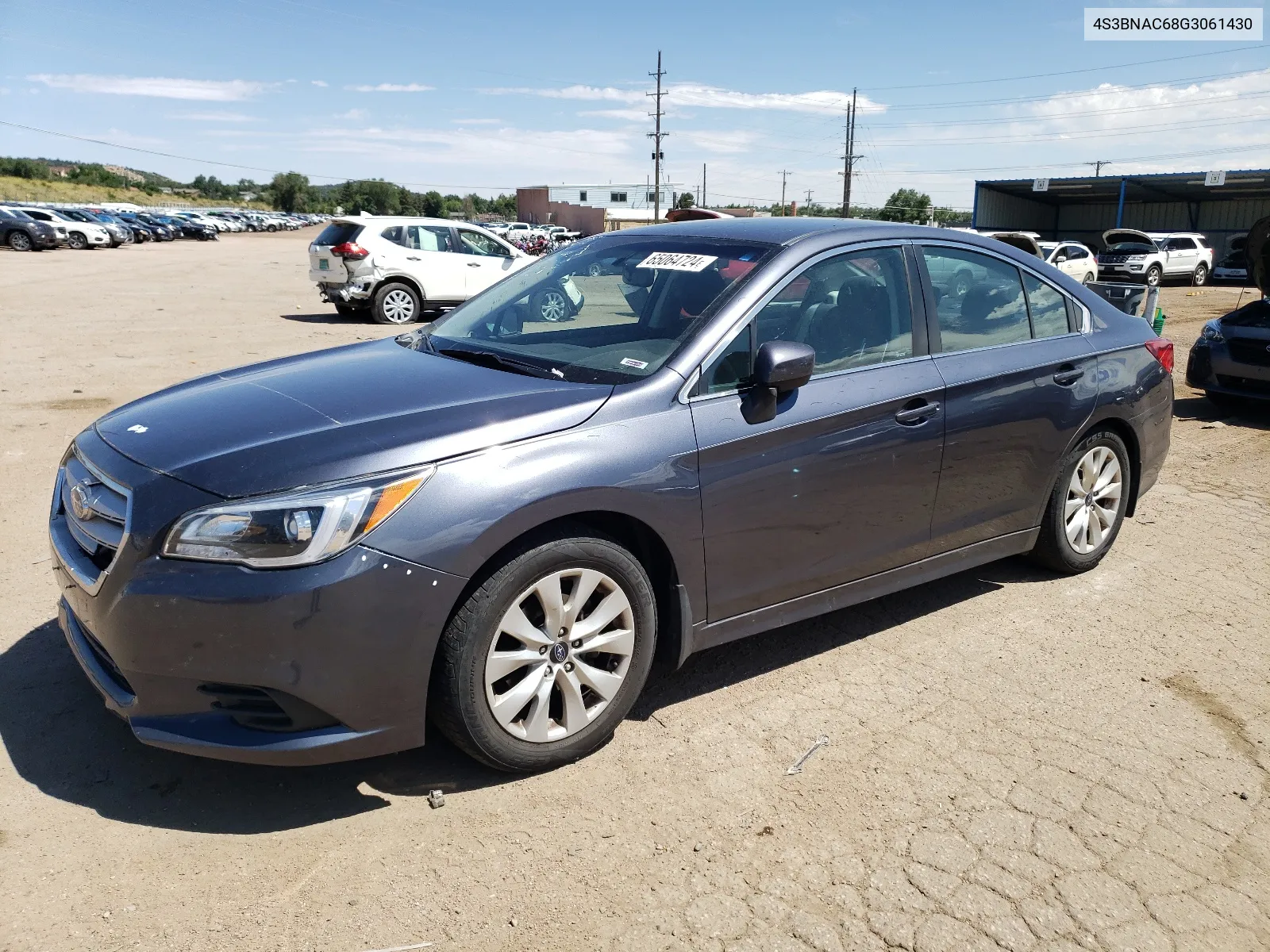 2016 Subaru Legacy 2.5I Premium VIN: 4S3BNAC68G3061430 Lot: 65064724