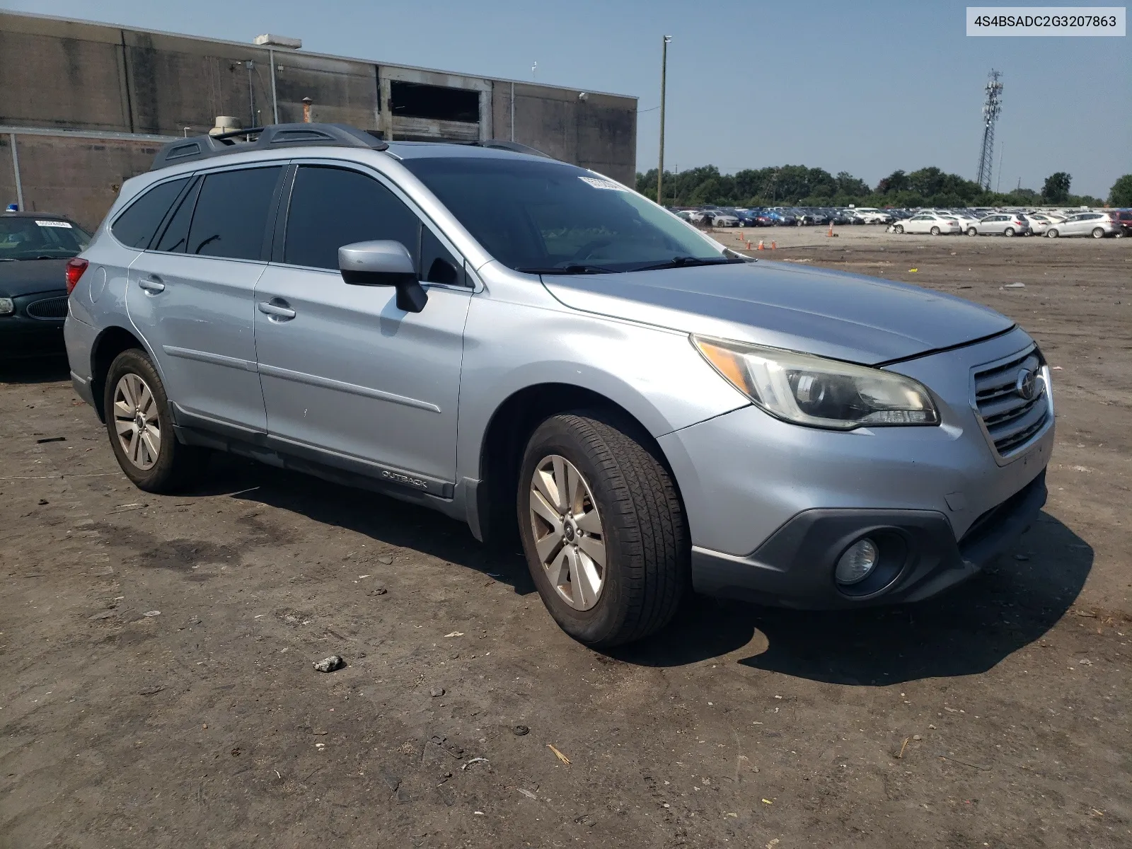 2016 Subaru Outback 2.5I Premium VIN: 4S4BSADC2G3207863 Lot: 65732004