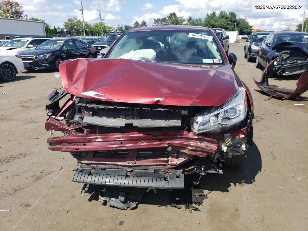 2016 Subaru Legacy 2.5I VIN: 4S3BNAA67G3022024 Lot: 66482454