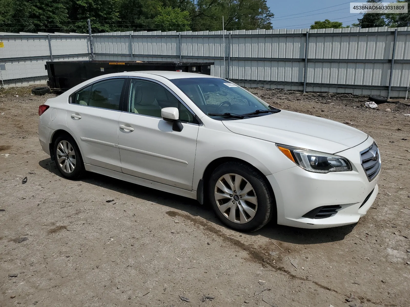 2016 Subaru Legacy 2.5I Premium VIN: 4S3BNAC64G3031809 Lot: 67639754