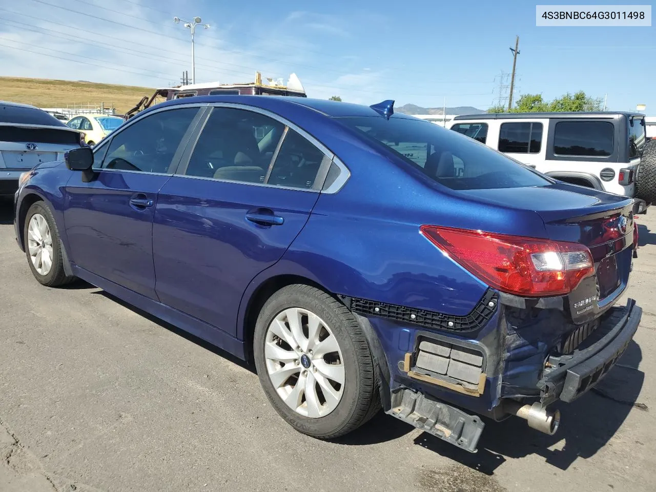 2016 Subaru Legacy 2.5I Premium VIN: 4S3BNBC64G3011498 Lot: 68700564