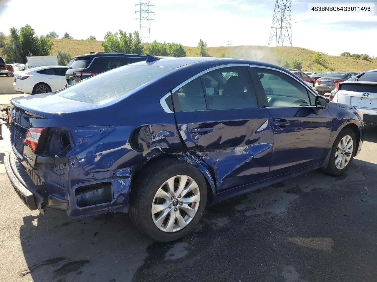 2016 Subaru Legacy 2.5I Premium VIN: 4S3BNBC64G3011498 Lot: 68700564