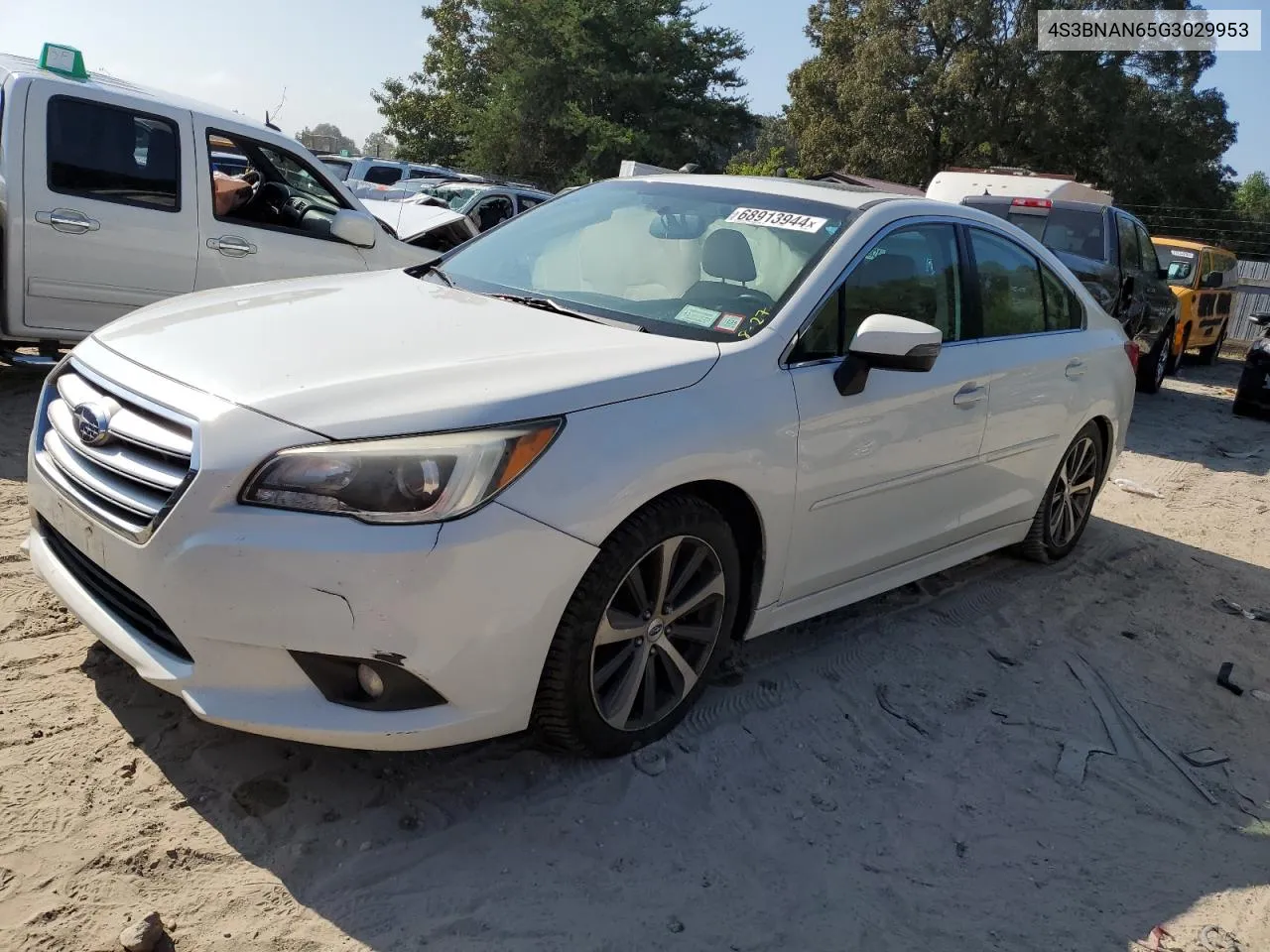 2016 Subaru Legacy 2.5I Limited VIN: 4S3BNAN65G3029953 Lot: 68913944