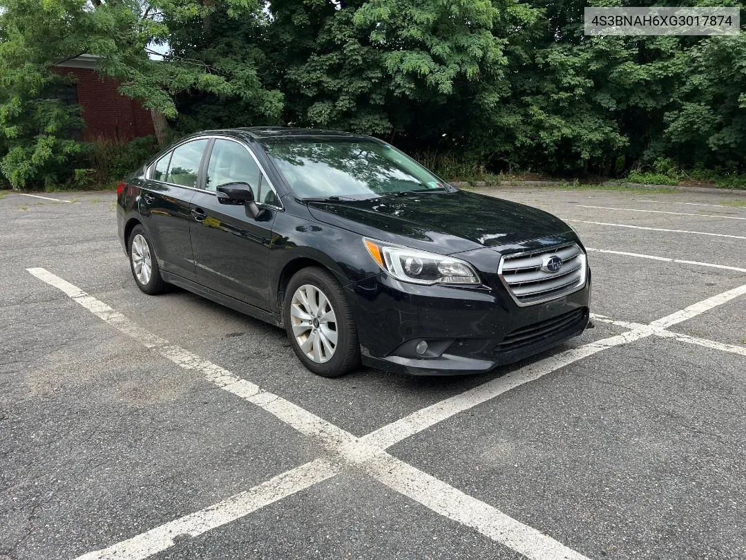 2016 Subaru Legacy 2.5I Premium VIN: 4S3BNAH6XG3017874 Lot: 68947764