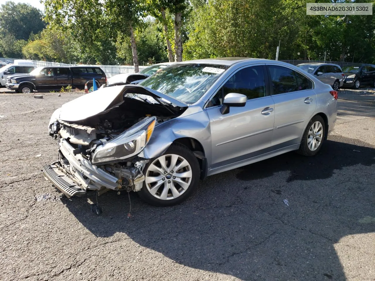 2016 Subaru Legacy 2.5I Premium VIN: 4S3BNAD62G3015302 Lot: 69161704