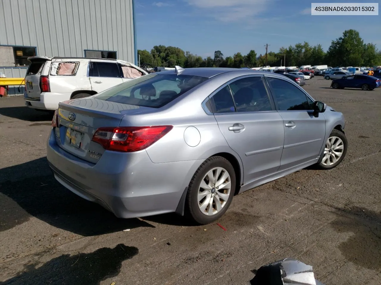 2016 Subaru Legacy 2.5I Premium VIN: 4S3BNAD62G3015302 Lot: 69161704