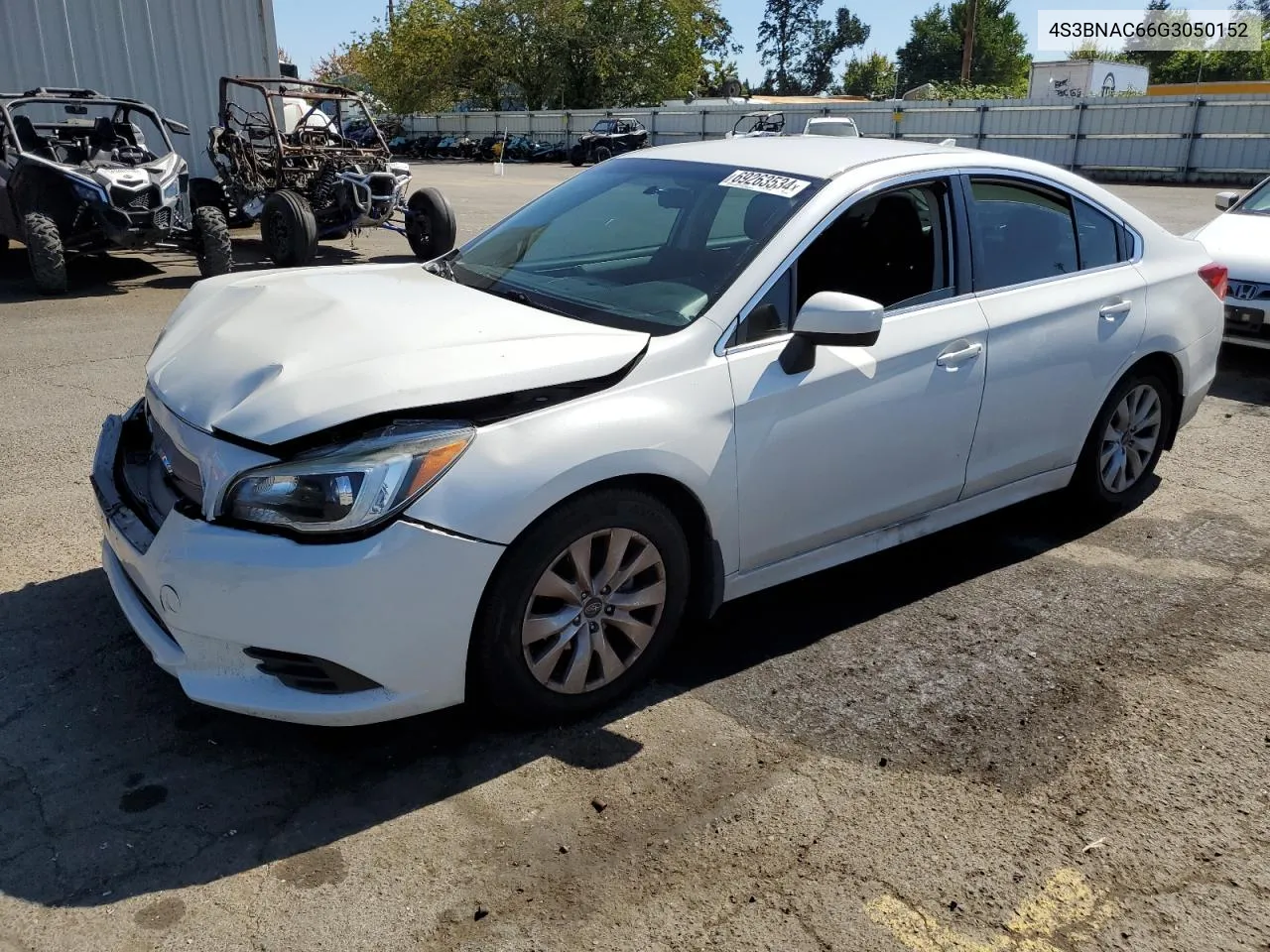 2016 Subaru Legacy 2.5I Premium VIN: 4S3BNAC66G3050152 Lot: 69263534