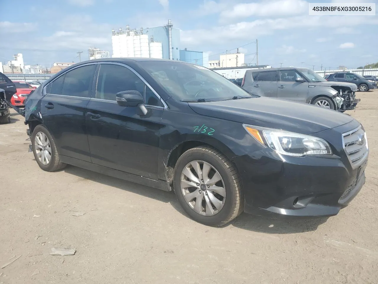 2016 Subaru Legacy 2.5I Premium VIN: 4S3BNBF6XG3005216 Lot: 69317484