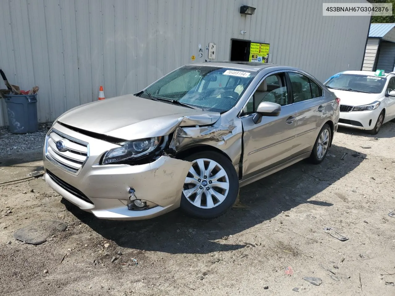 2016 Subaru Legacy 2.5I Premium VIN: 4S3BNAH67G3042876 Lot: 70469194