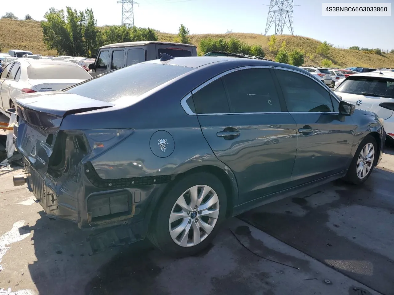 2016 Subaru Legacy 2.5I Premium VIN: 4S3BNBC66G3033860 Lot: 70841804