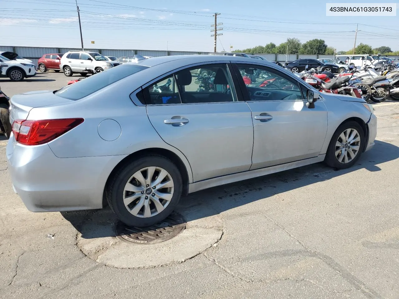 2016 Subaru Legacy 2.5I Premium VIN: 4S3BNAC61G3051743 Lot: 71174494