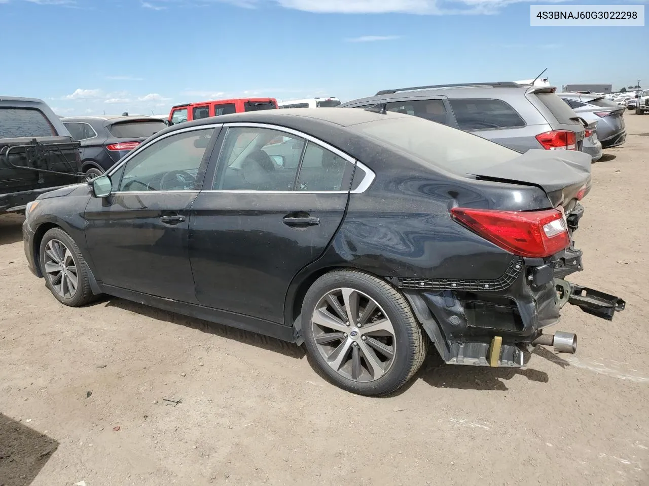 4S3BNAJ60G3022298 2016 Subaru Legacy 2.5I Limited