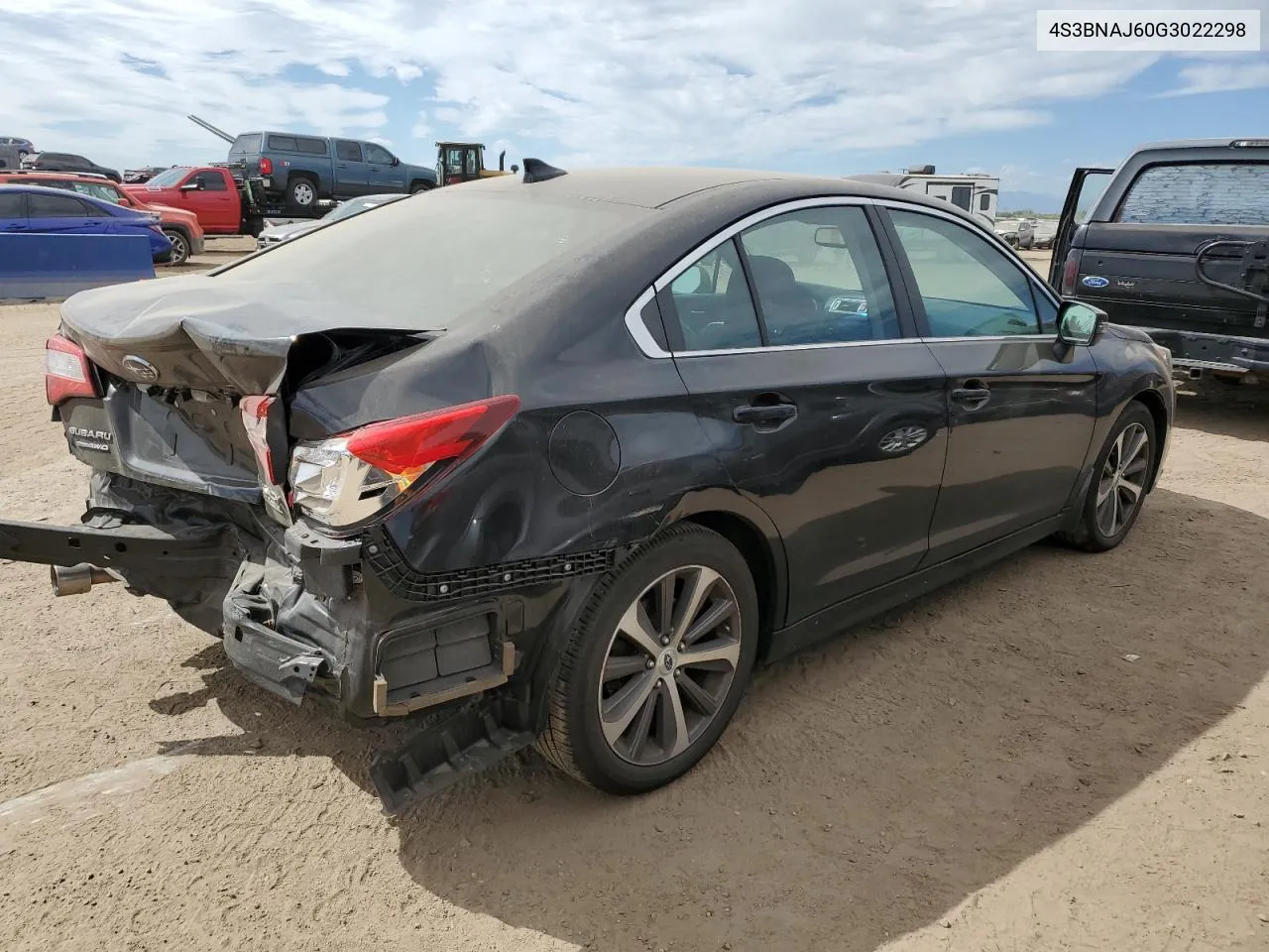 4S3BNAJ60G3022298 2016 Subaru Legacy 2.5I Limited