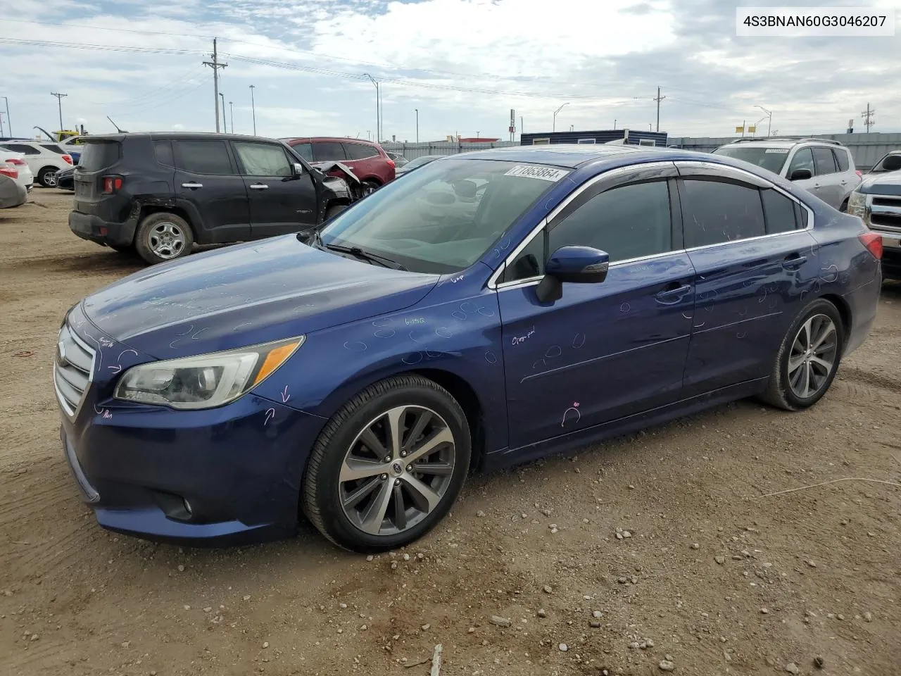 2016 Subaru Legacy 2.5I Limited VIN: 4S3BNAN60G3046207 Lot: 71863864