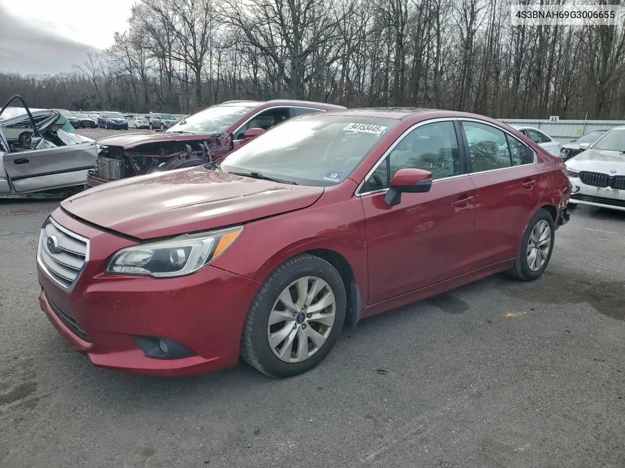4S3BNAH69G3006655 2016 Subaru Legacy 2.5I Premium