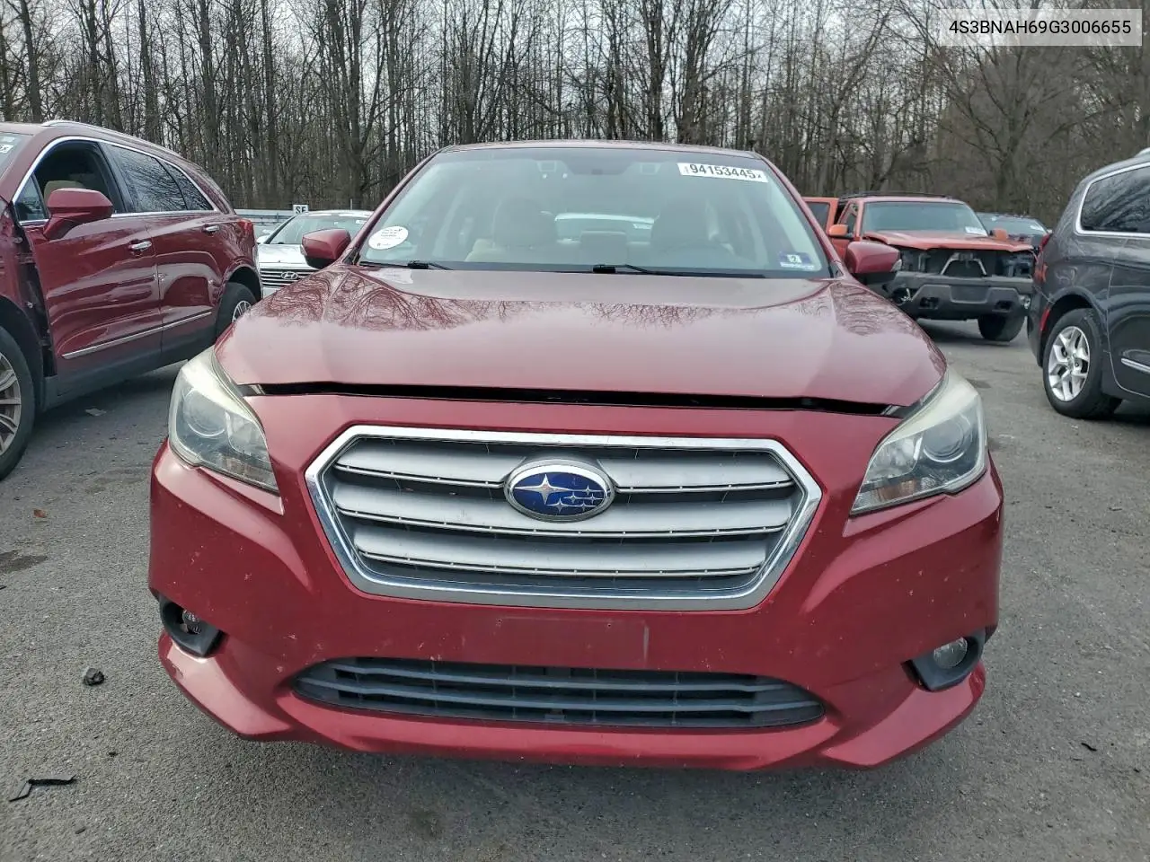 4S3BNAH69G3006655 2016 Subaru Legacy 2.5I Premium