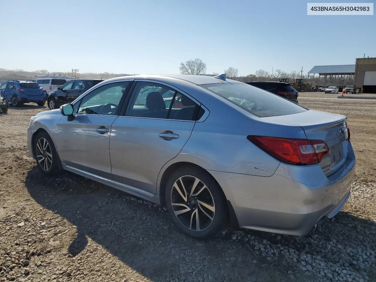 4S3BNAS65H3042983 2017 Subaru Legacy Sport