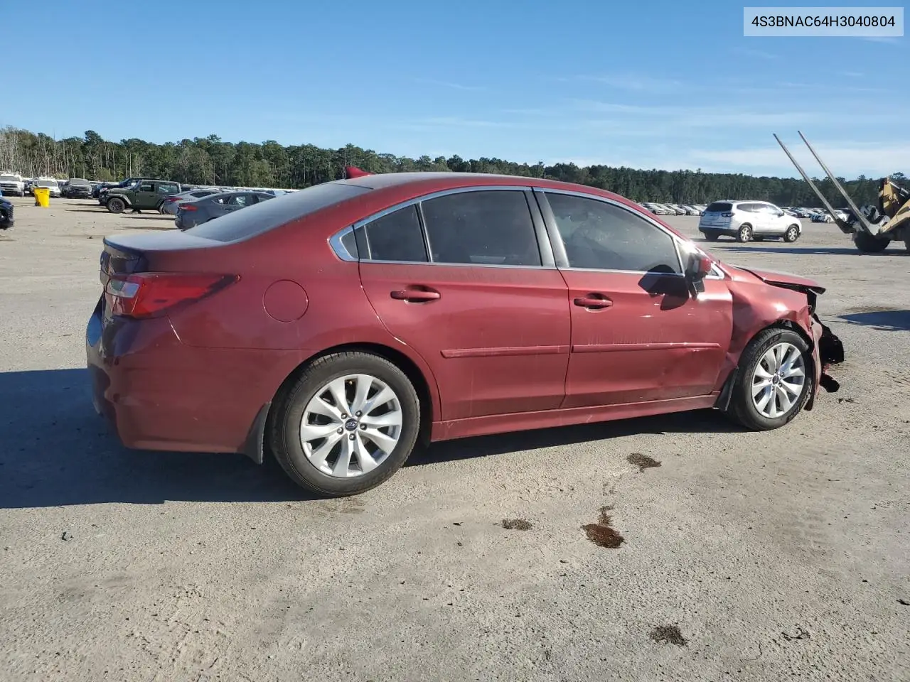 4S3BNAC64H3040804 2017 Subaru Legacy 2.5I Premium