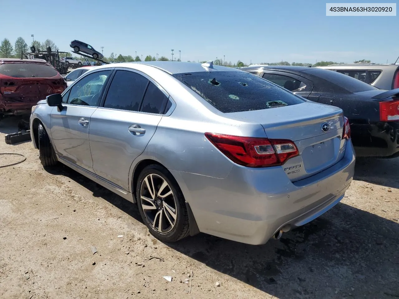 4S3BNAS63H3020920 2017 Subaru Legacy Sport