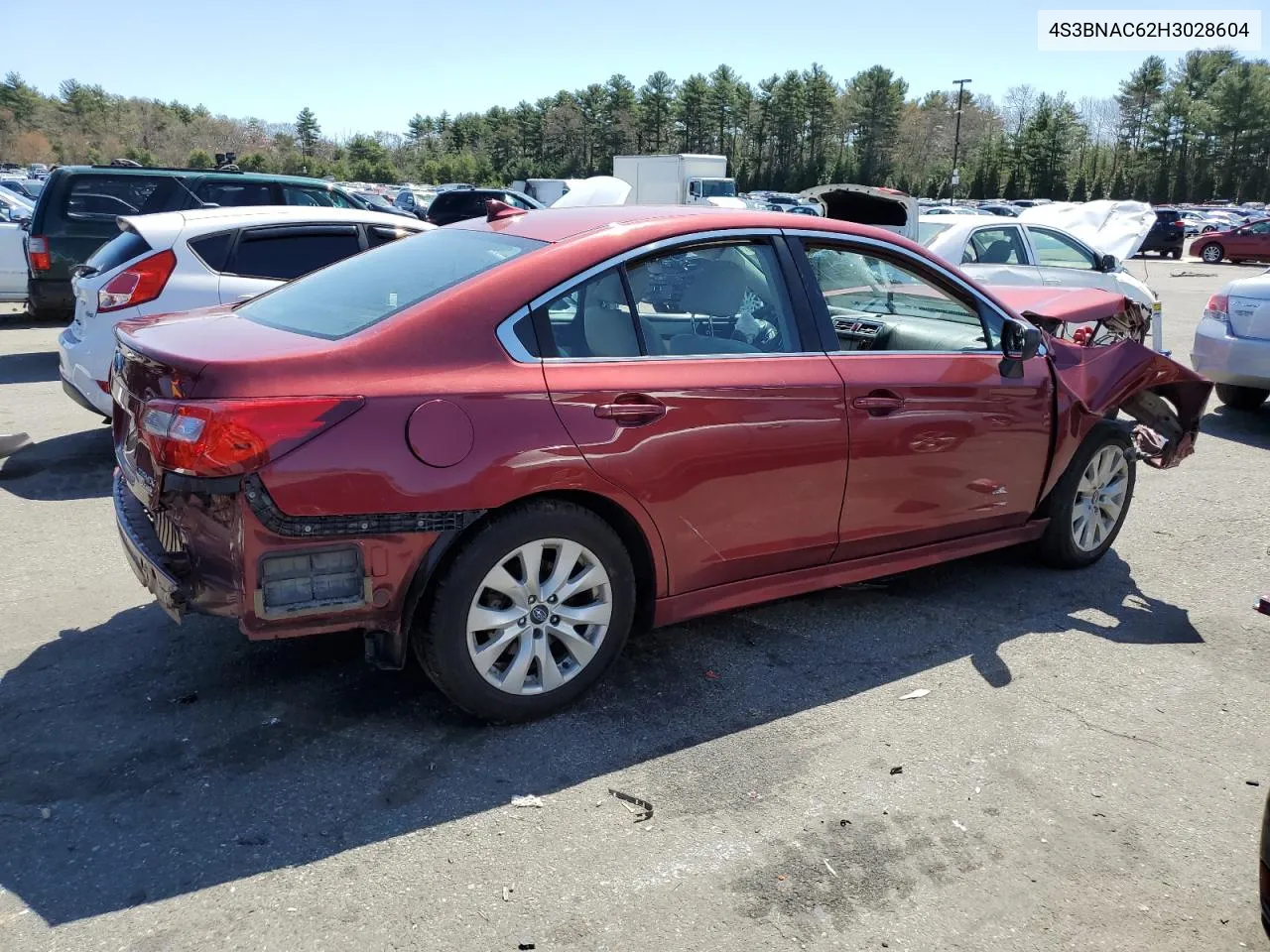 2017 Subaru Legacy 2.5I Premium VIN: 4S3BNAC62H3028604 Lot: 52586274