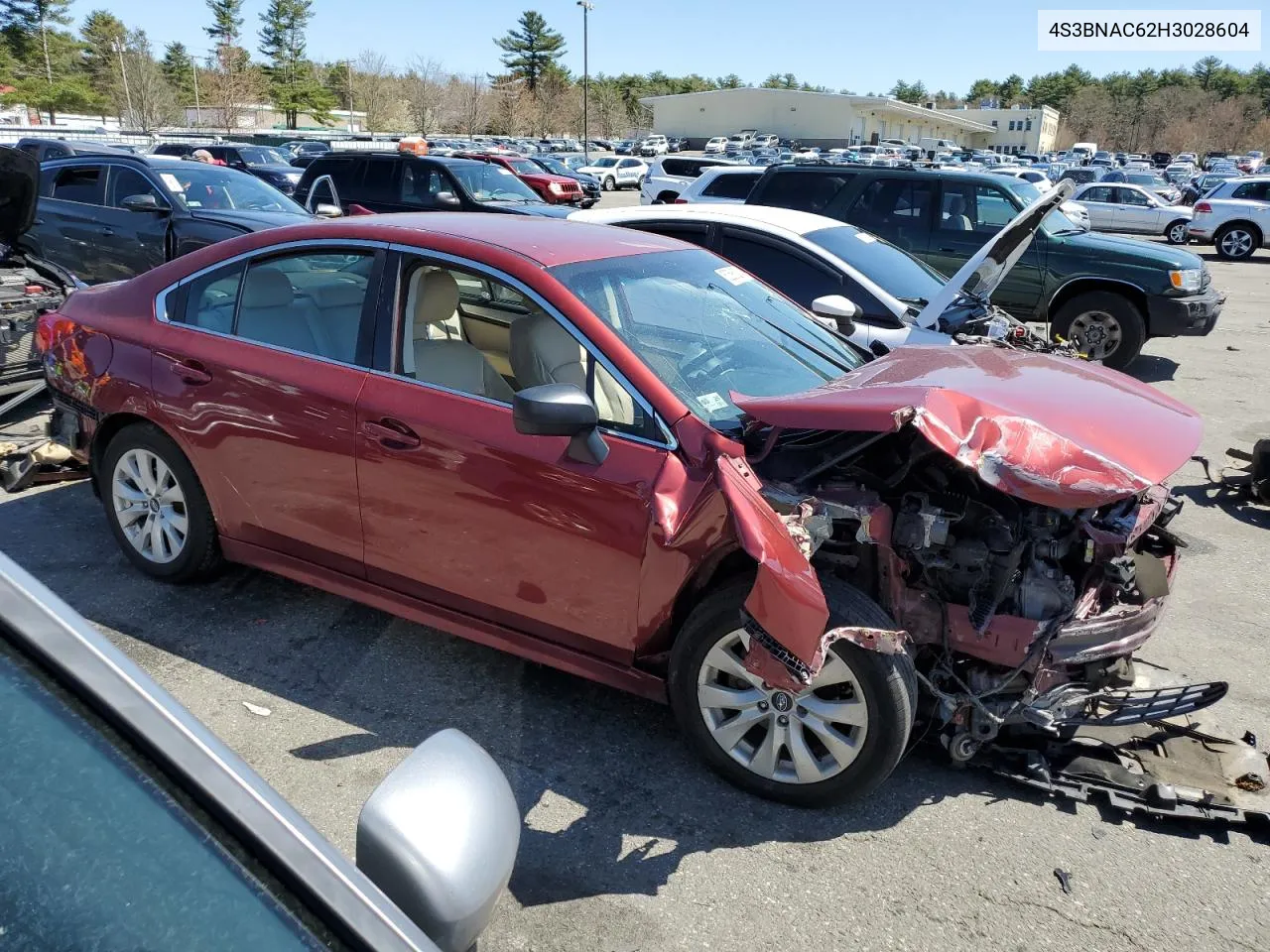 2017 Subaru Legacy 2.5I Premium VIN: 4S3BNAC62H3028604 Lot: 52586274