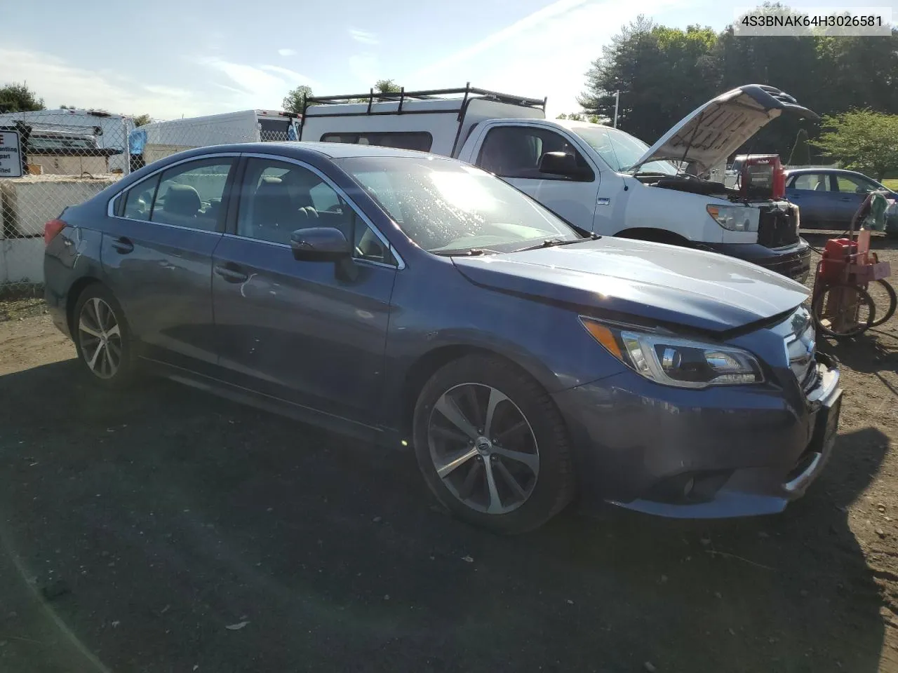 2017 Subaru Legacy 2.5I Limited VIN: 4S3BNAK64H3026581 Lot: 53006184