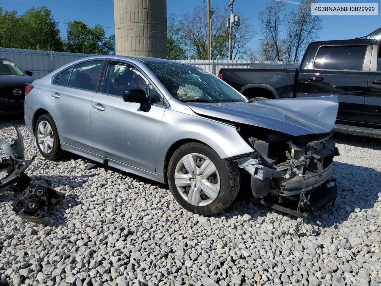 2017 Subaru Legacy 2.5I VIN: 4S3BNAA68H3029999 Lot: 53102364