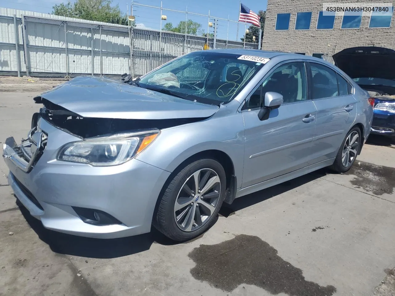 4S3BNAN63H3047840 2017 Subaru Legacy 2.5I Limited