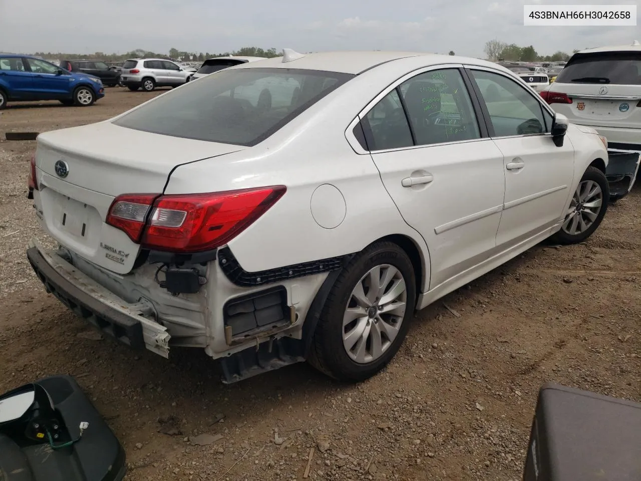 2017 Subaru Legacy 2.5I Premium VIN: 4S3BNAH66H3042658 Lot: 53114644