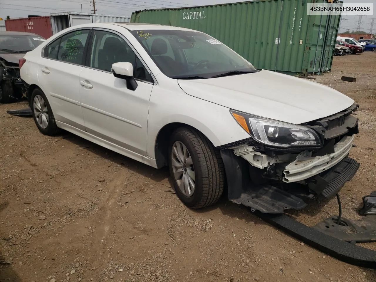 2017 Subaru Legacy 2.5I Premium VIN: 4S3BNAH66H3042658 Lot: 53114644