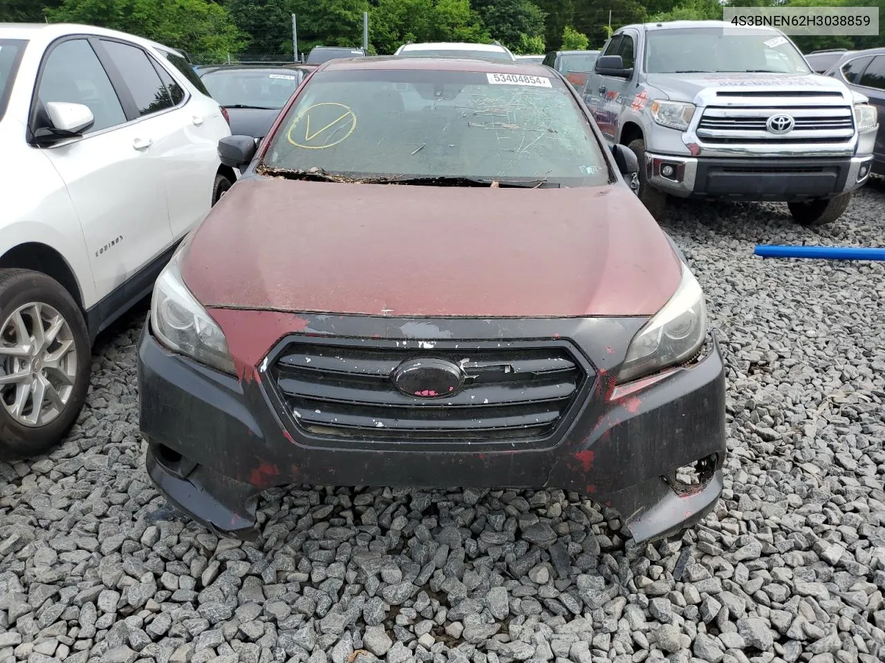 2017 Subaru Legacy 3.6R Limited VIN: 4S3BNEN62H3038859 Lot: 53404854