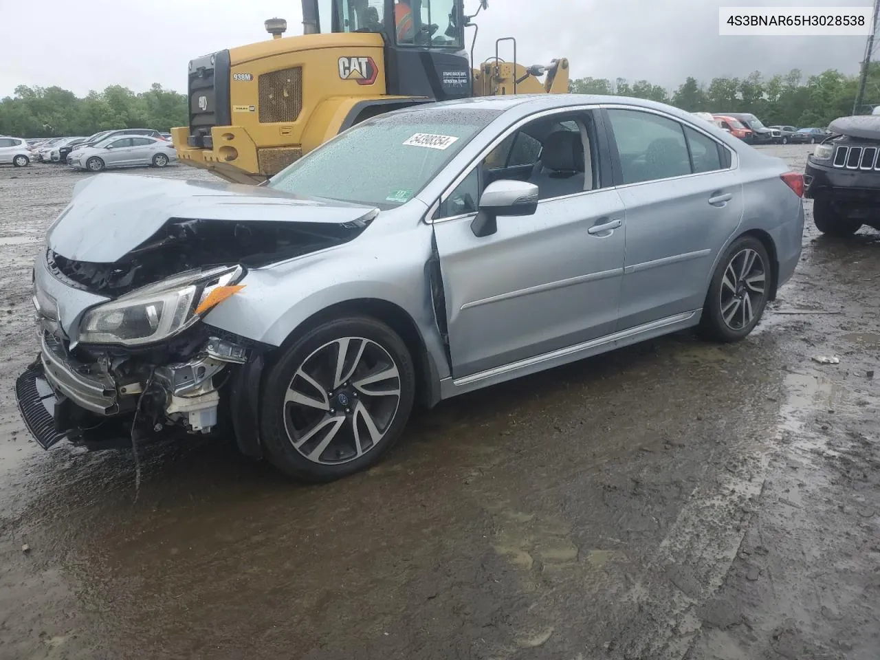 4S3BNAR65H3028538 2017 Subaru Legacy Sport