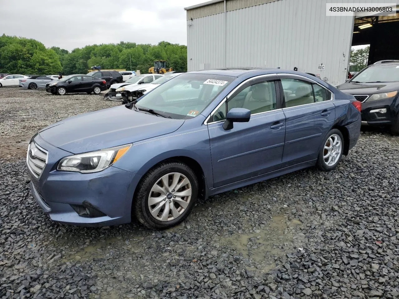 2017 Subaru Legacy 2.5I Premium VIN: 4S3BNAD6XH3006803 Lot: 54434374