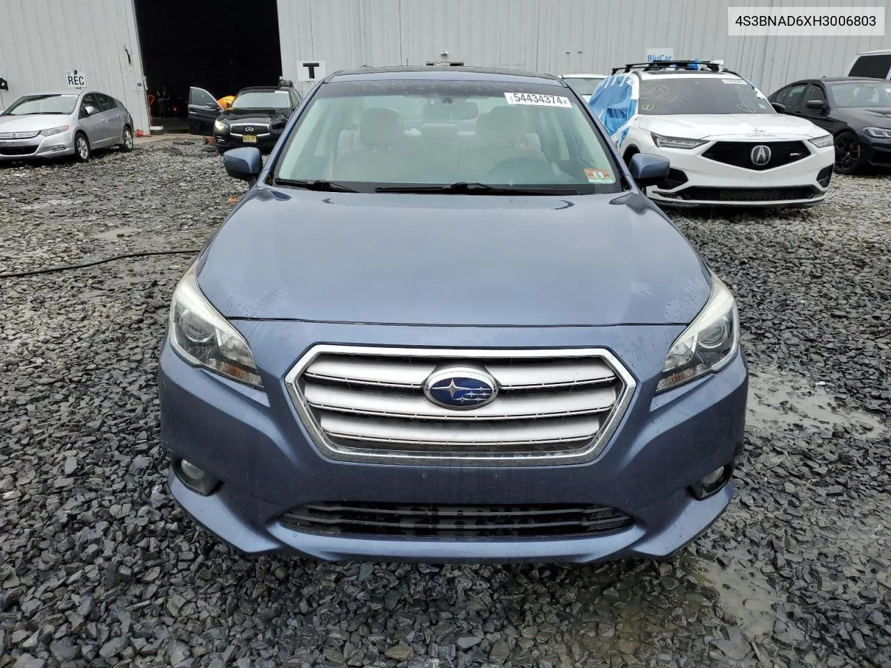 2017 Subaru Legacy 2.5I Premium VIN: 4S3BNAD6XH3006803 Lot: 54434374