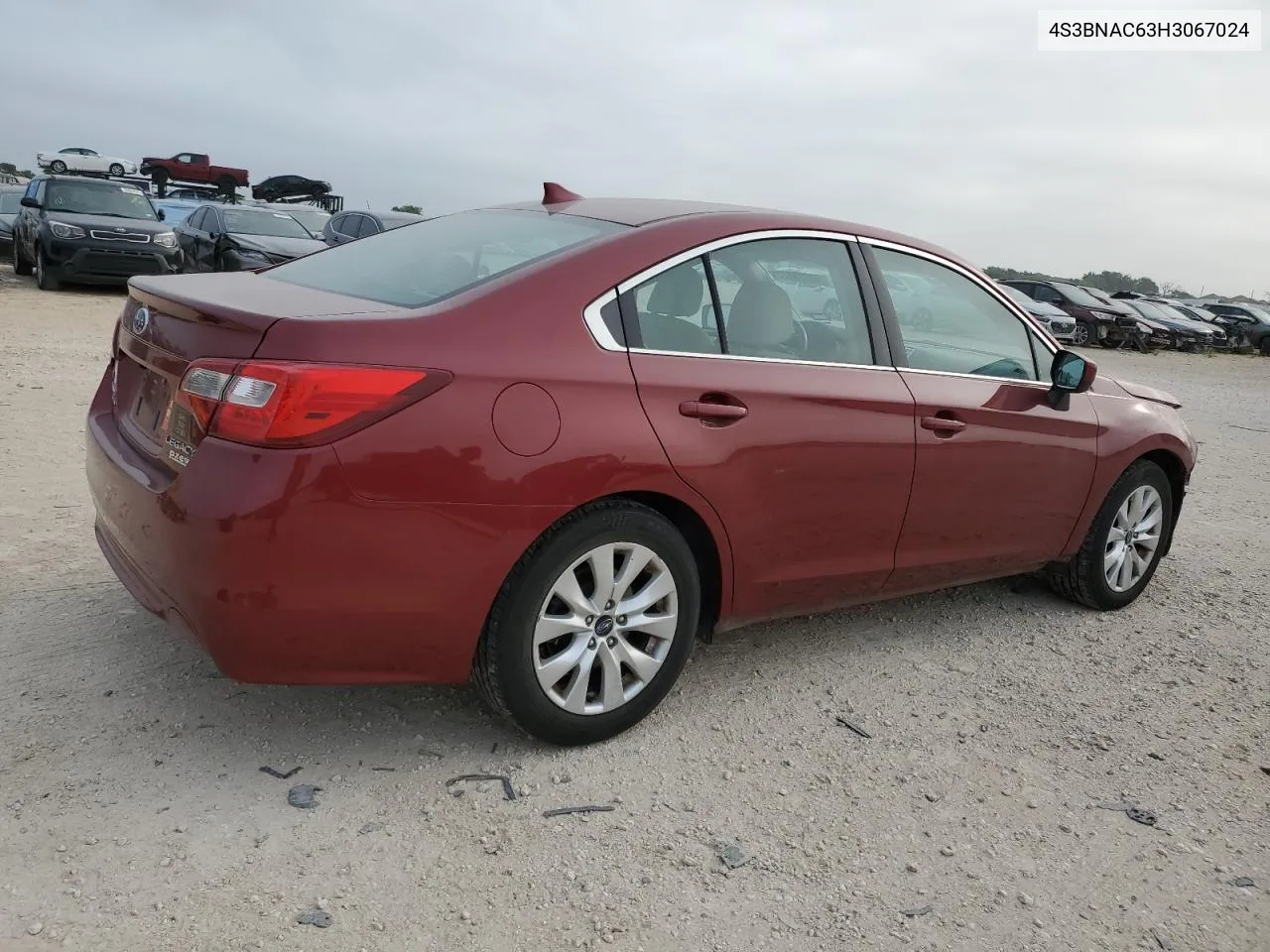 2017 Subaru Legacy 2.5I Premium VIN: 4S3BNAC63H3067024 Lot: 54633524