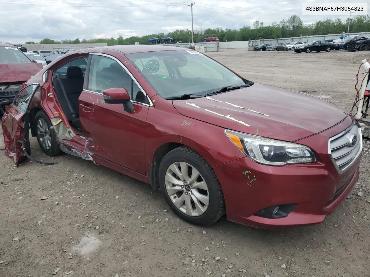 2017 Subaru Legacy 2.5I Premium VIN: 4S3BNAF67H3054823 Lot: 54699754