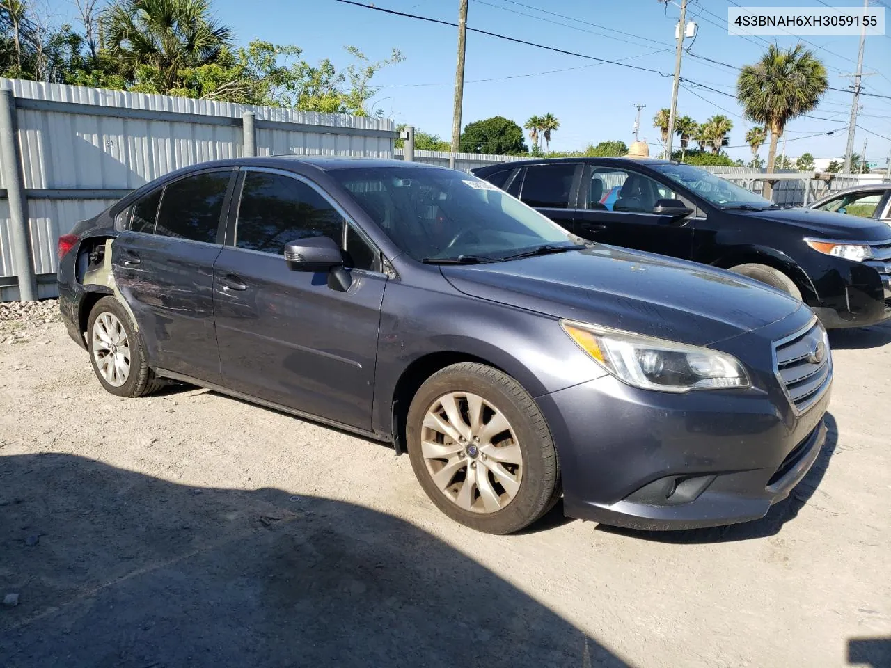 2017 Subaru Legacy 2.5I Premium VIN: 4S3BNAH6XH3059155 Lot: 55917354