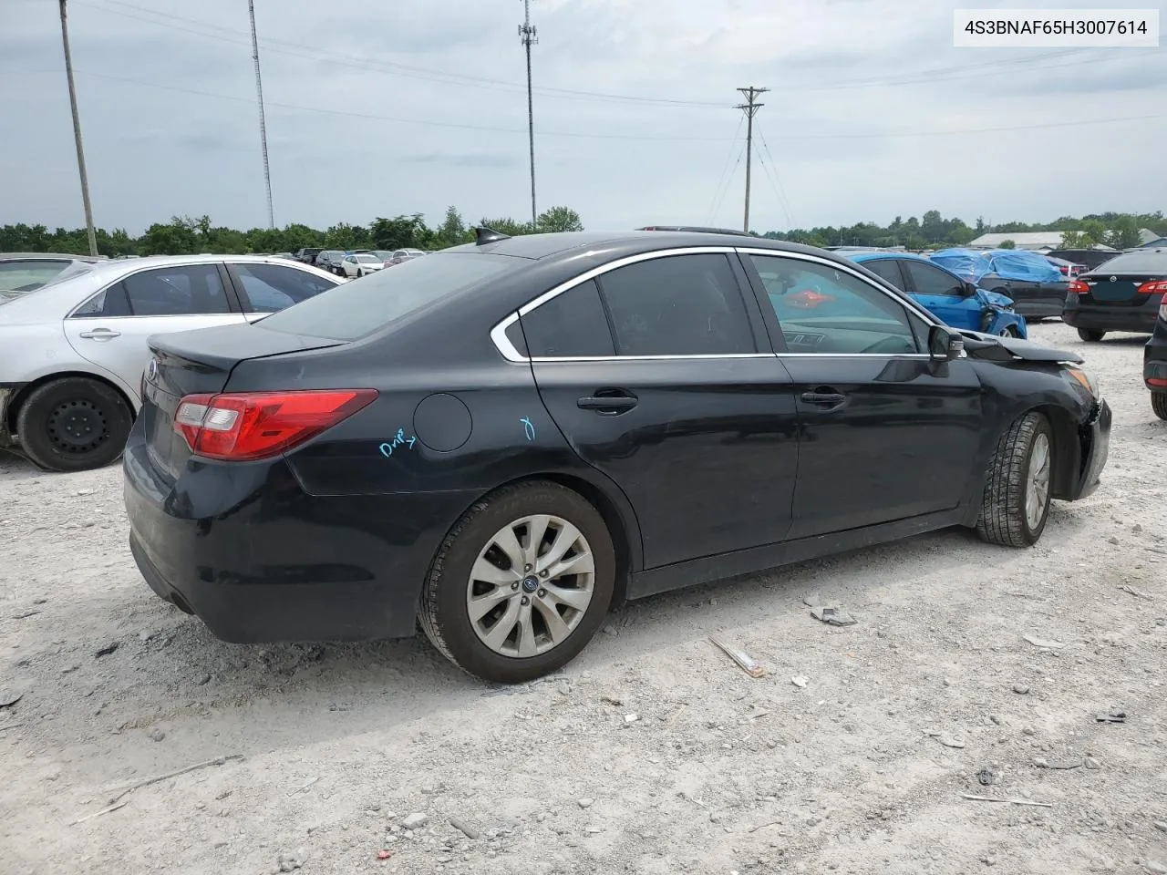 2017 Subaru Legacy 2.5I Premium VIN: 4S3BNAF65H3007614 Lot: 59676424