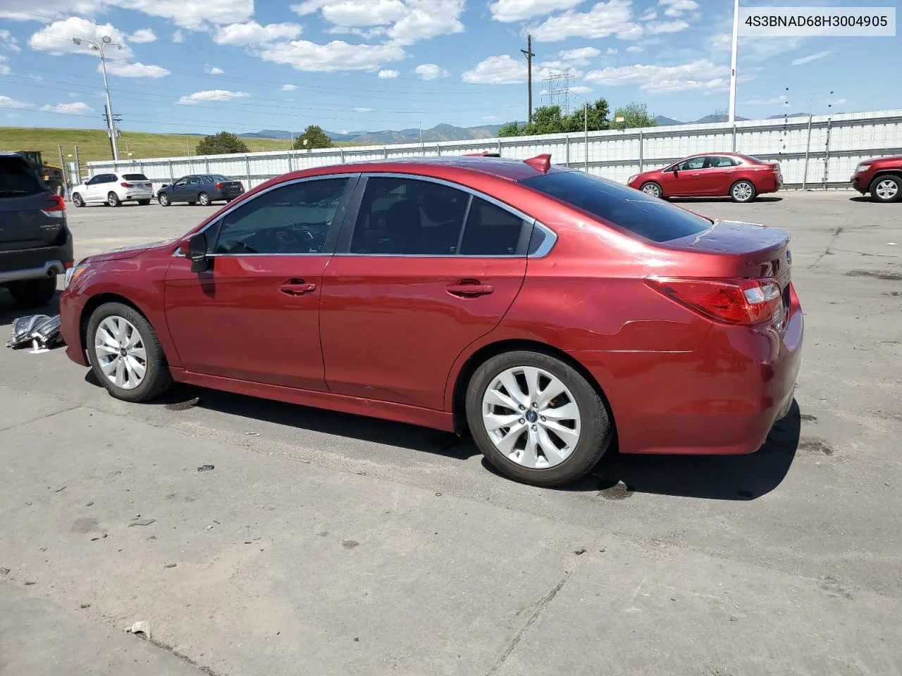 4S3BNAD68H3004905 2017 Subaru Legacy 2.5I Premium