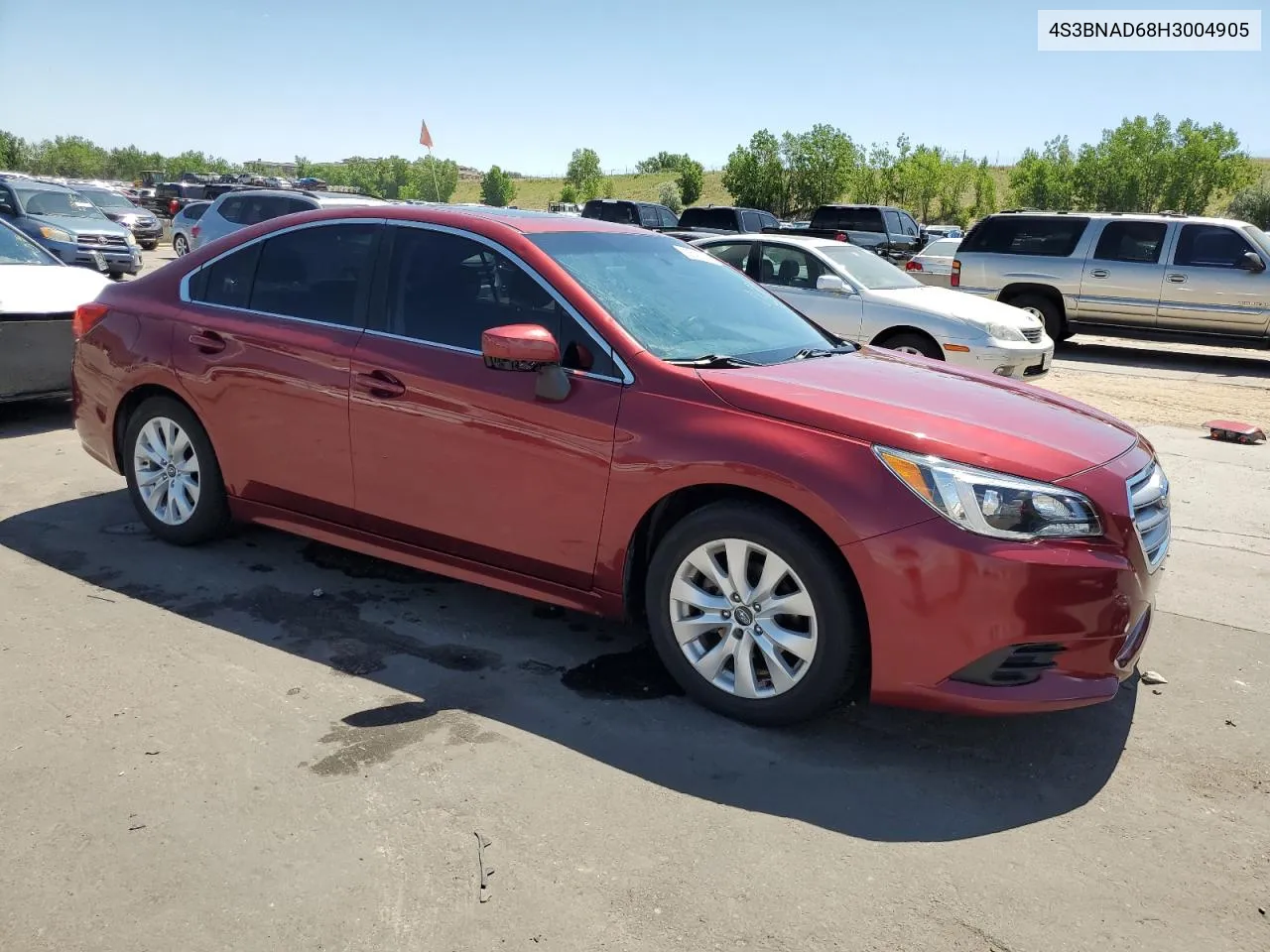 2017 Subaru Legacy 2.5I Premium VIN: 4S3BNAD68H3004905 Lot: 60545894