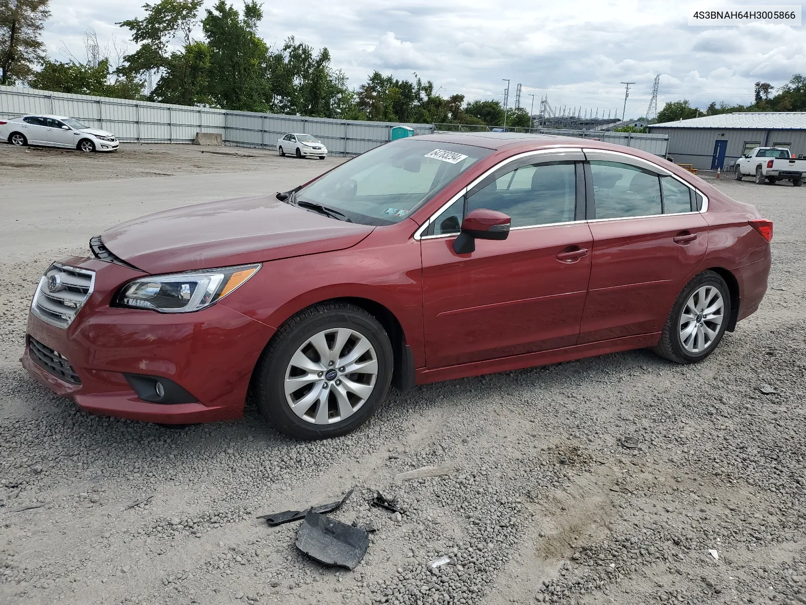 2017 Subaru Legacy 2.5I Premium VIN: 4S3BNAH64H3005866 Lot: 64783294