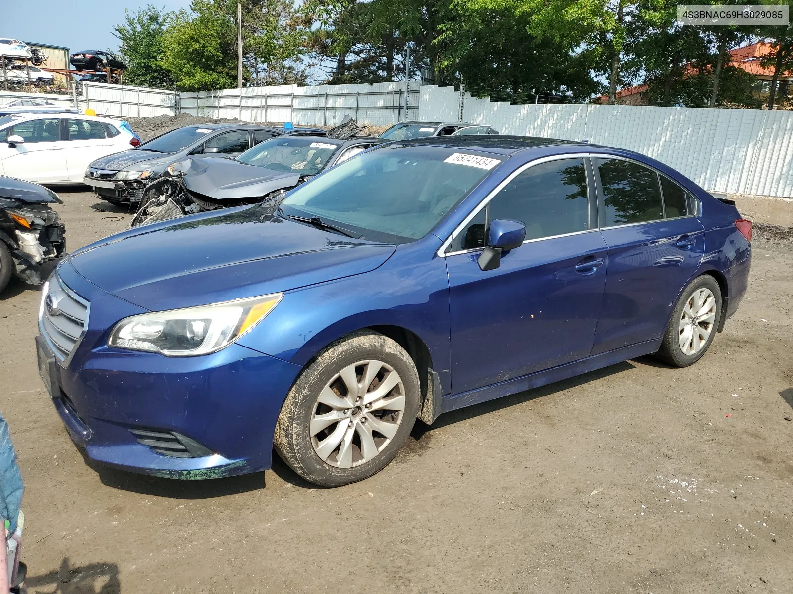 4S3BNAC69H3029085 2017 Subaru Legacy 2.5I Premium