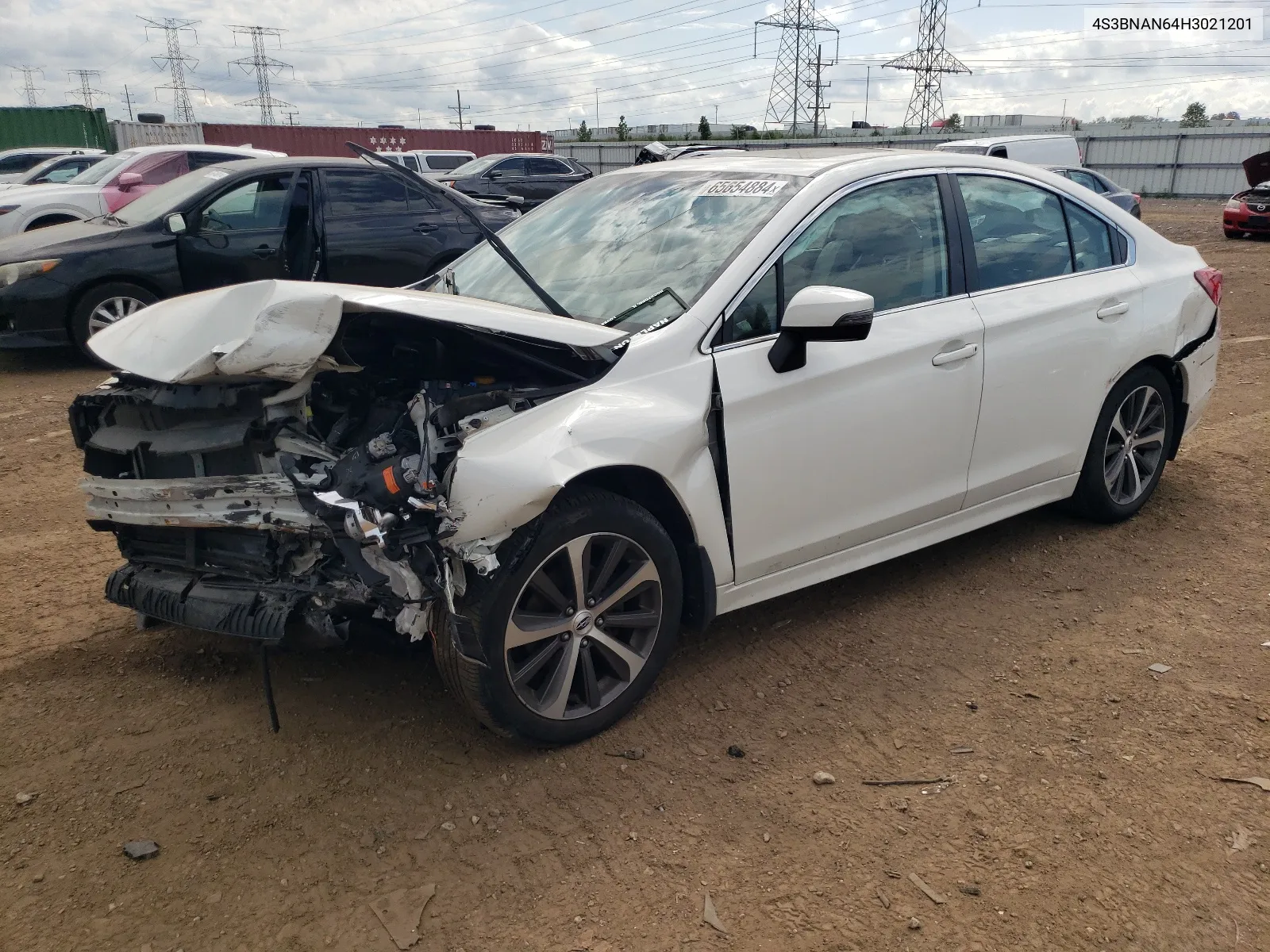 2017 Subaru Legacy 2.5I Limited VIN: 4S3BNAN64H3021201 Lot: 65654884