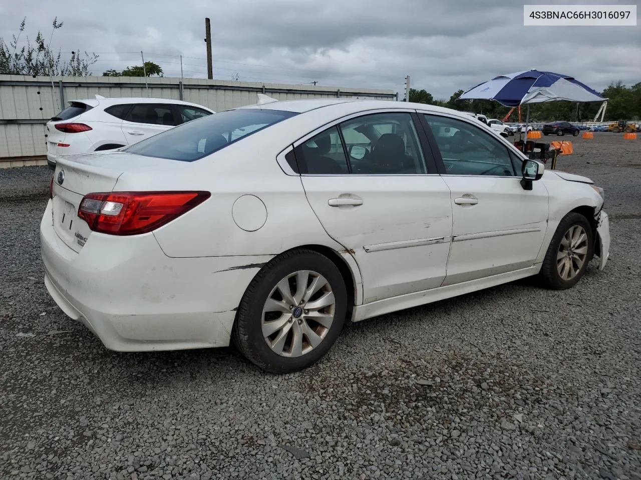 4S3BNAC66H3016097 2017 Subaru Legacy 2.5I Premium