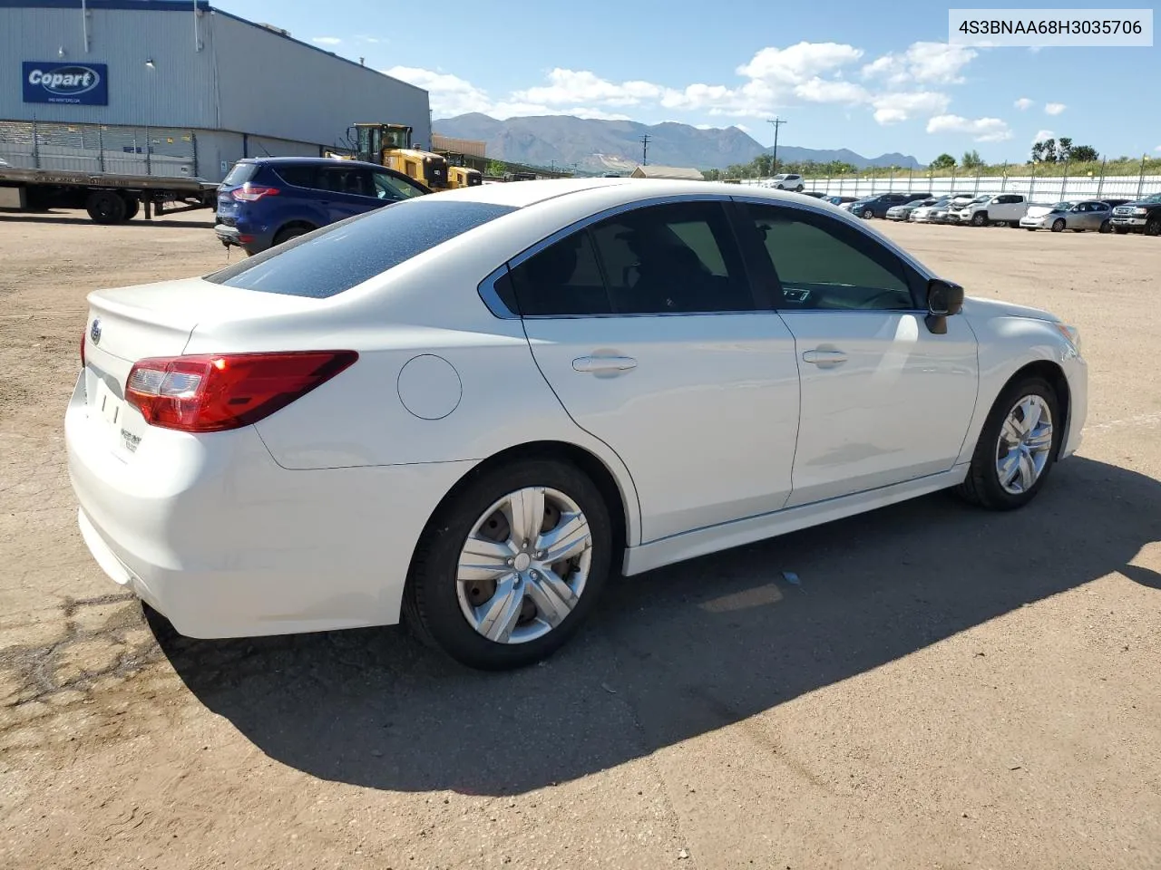 4S3BNAA68H3035706 2017 Subaru Legacy 2.5I