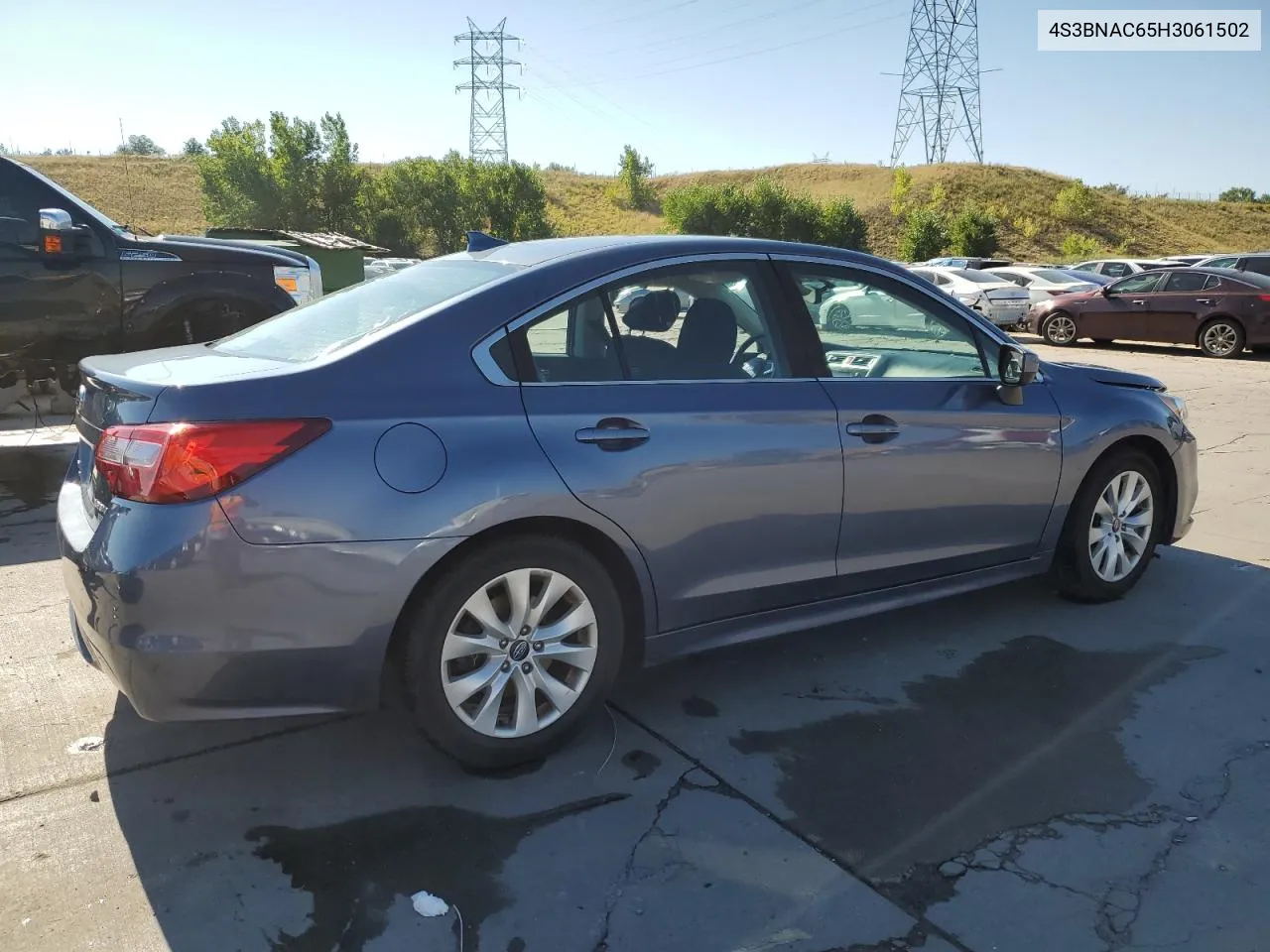 2017 Subaru Legacy 2.5I Premium VIN: 4S3BNAC65H3061502 Lot: 70068624