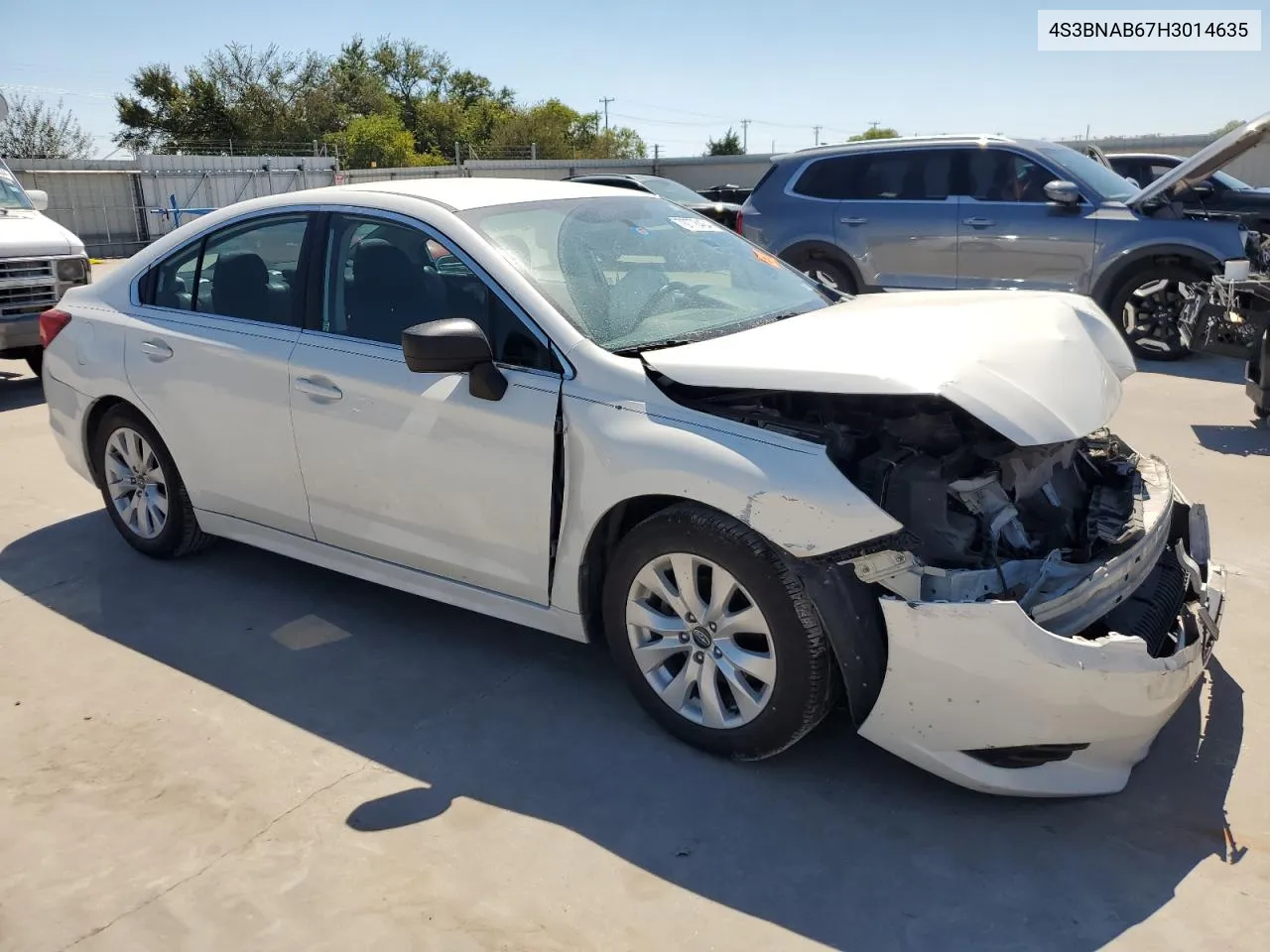 4S3BNAB67H3014635 2017 Subaru Legacy 2.5I