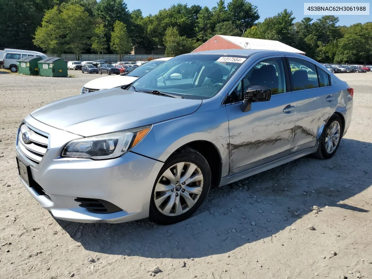 2017 Subaru Legacy 2.5I Premium VIN: 4S3BNAC62H3061988 Lot: 71317584